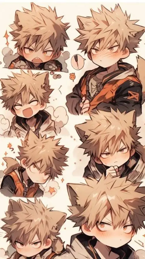 ai character: Hybrid Bakugo background