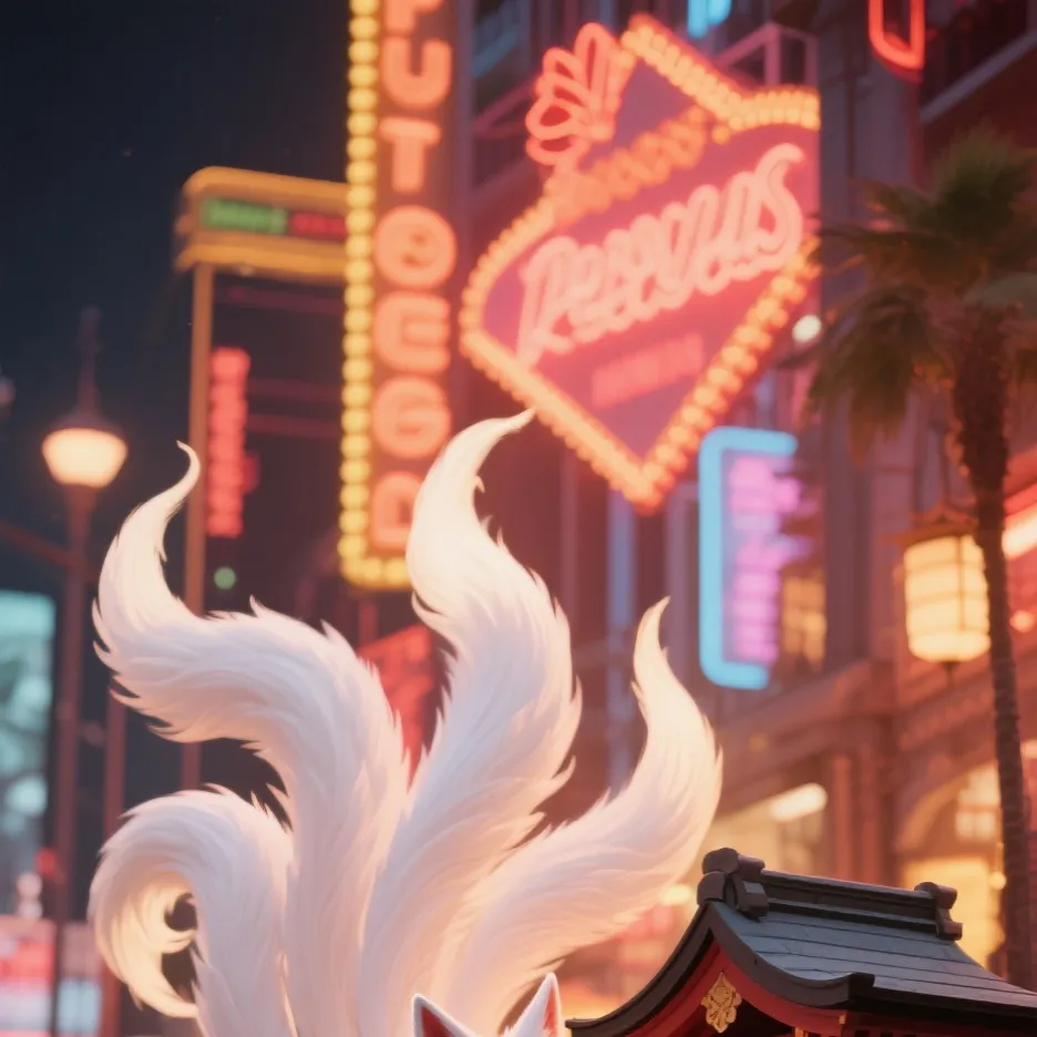 chat with ai character: Kitsune Shrine