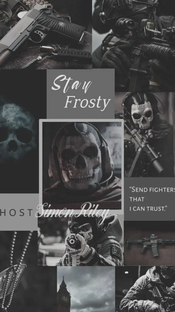 ai character: simon ghost riley background