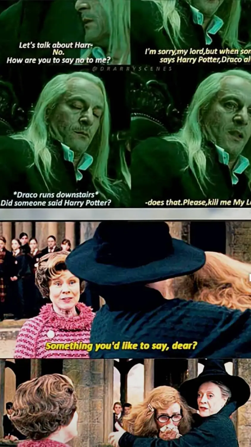 ai character: Draco n Harry background