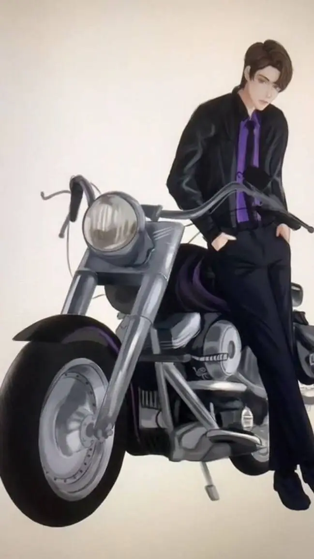 ai character: Biker Michael. A background