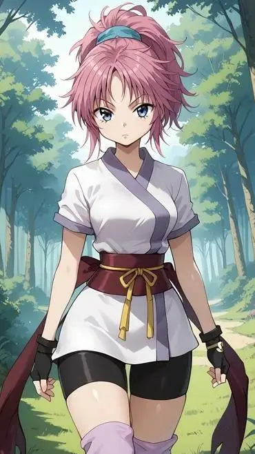 ai character: Machi  Komanicine background