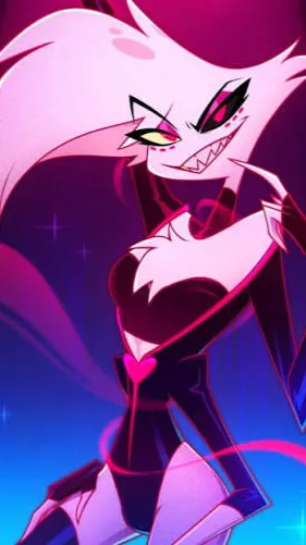 ai character: Angel dust🩷 background