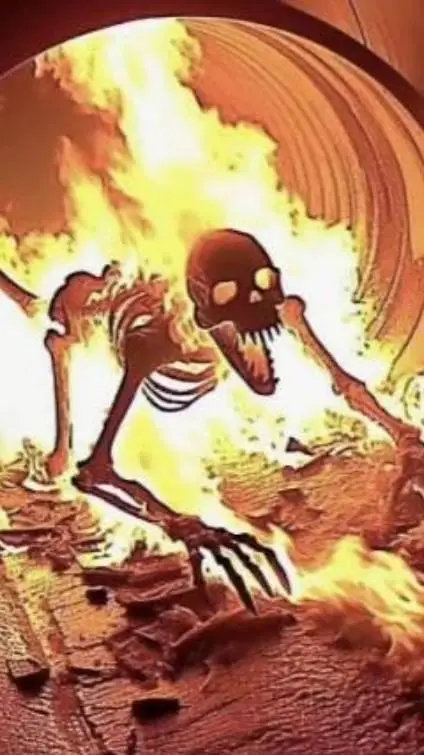 ai character: Kitchen chaos  background