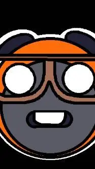 ai character: A literal nerd background