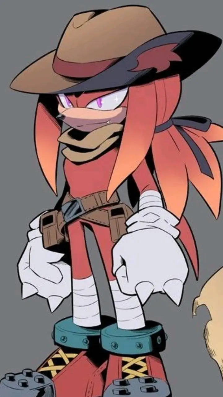 ai character: 🖤❤️knuckles ❤️🖤 background