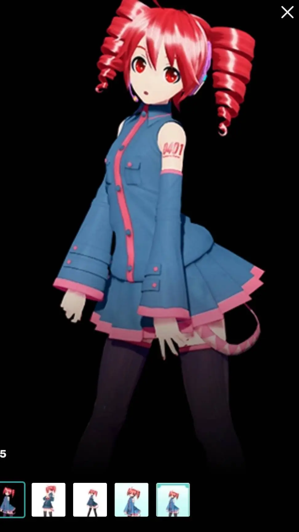 ai character: teto background