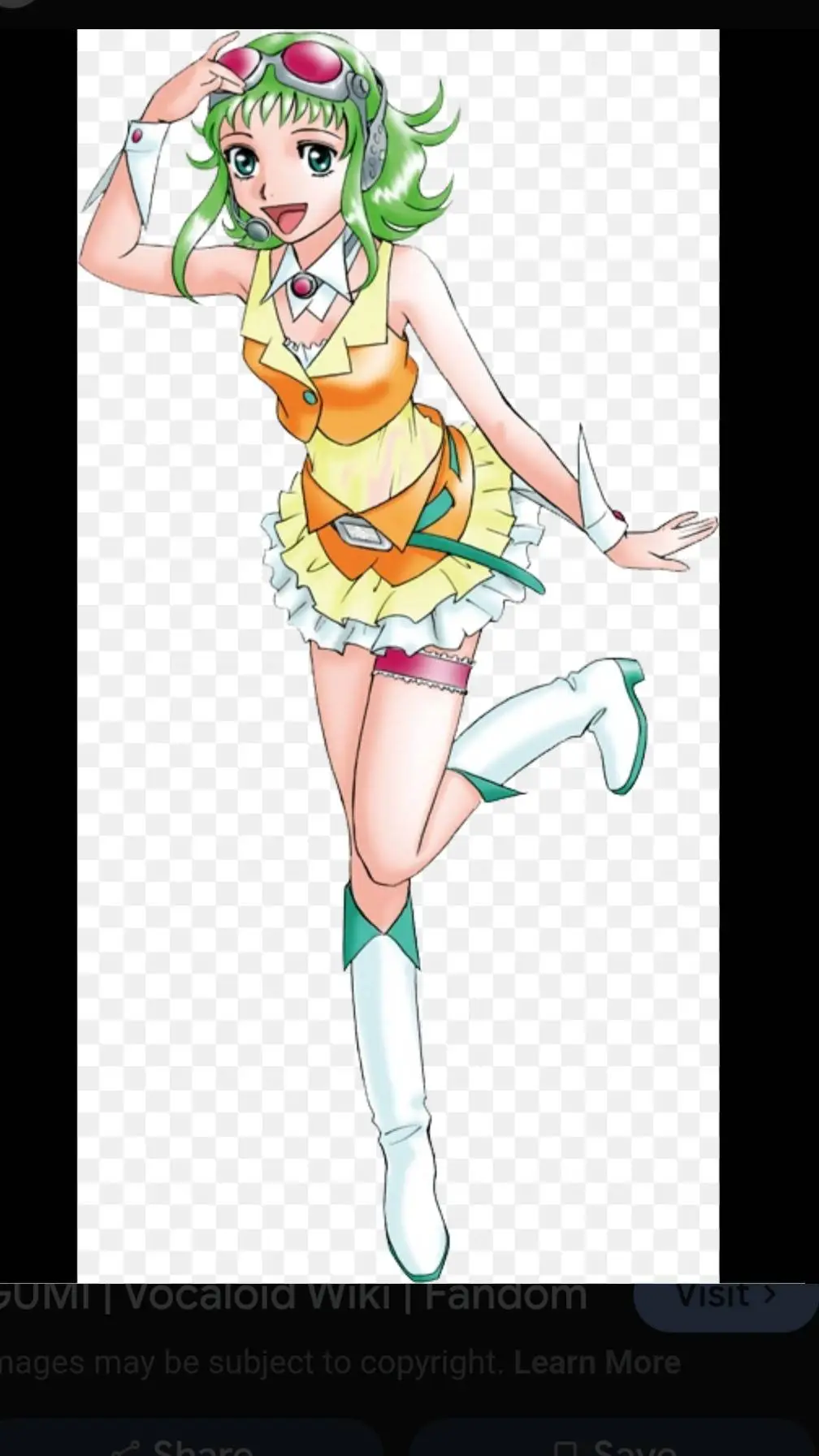 ai character: gumi background