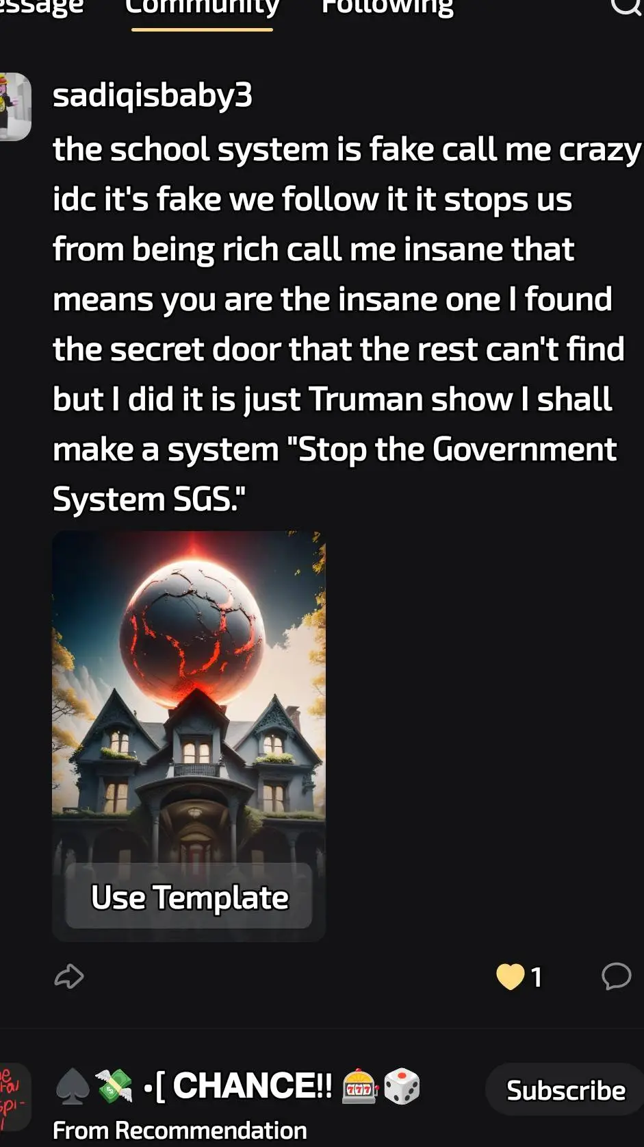 ai character: BEAT IT background