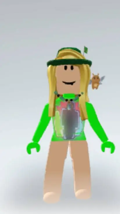 ai character: greenoreo  background