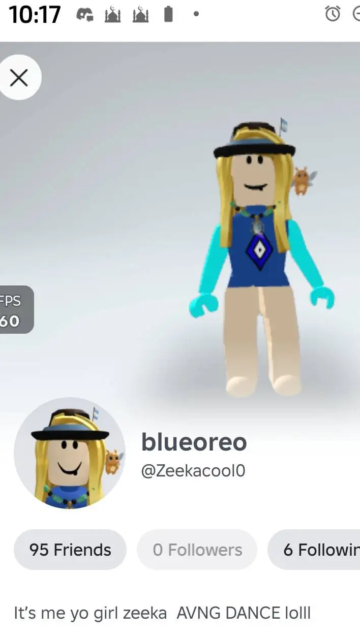ai character: blueoreo  background