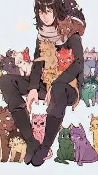 ai character: MHA cats background