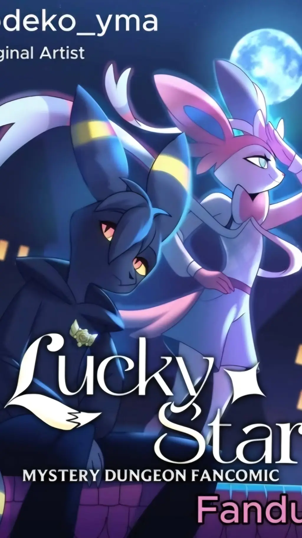 ai character: lucky star  background