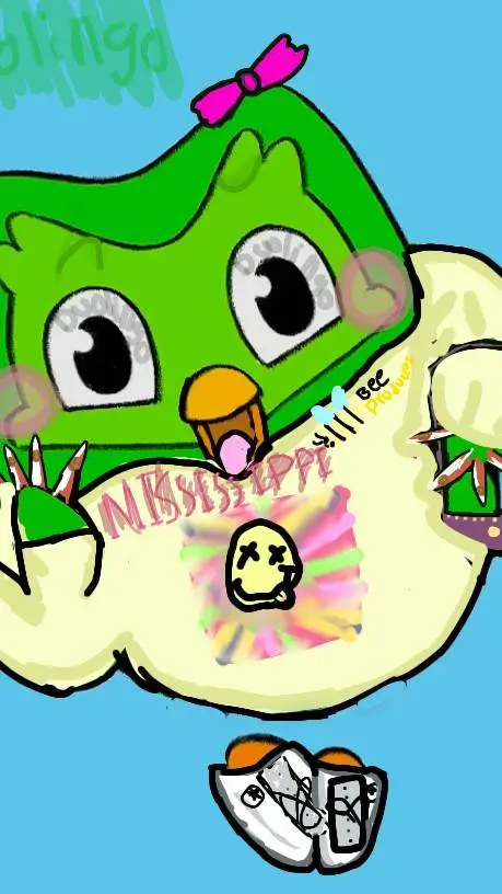 ai character: Preppy Duolingo  background