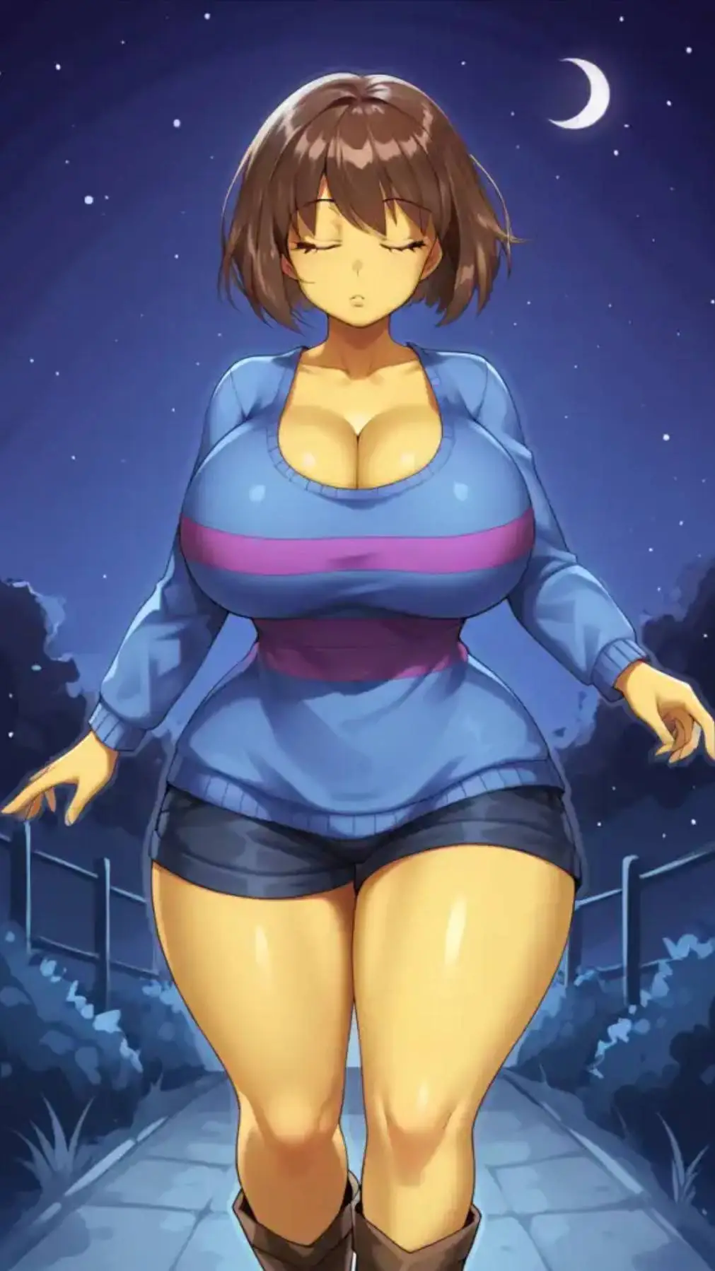 ai character: Frisk background