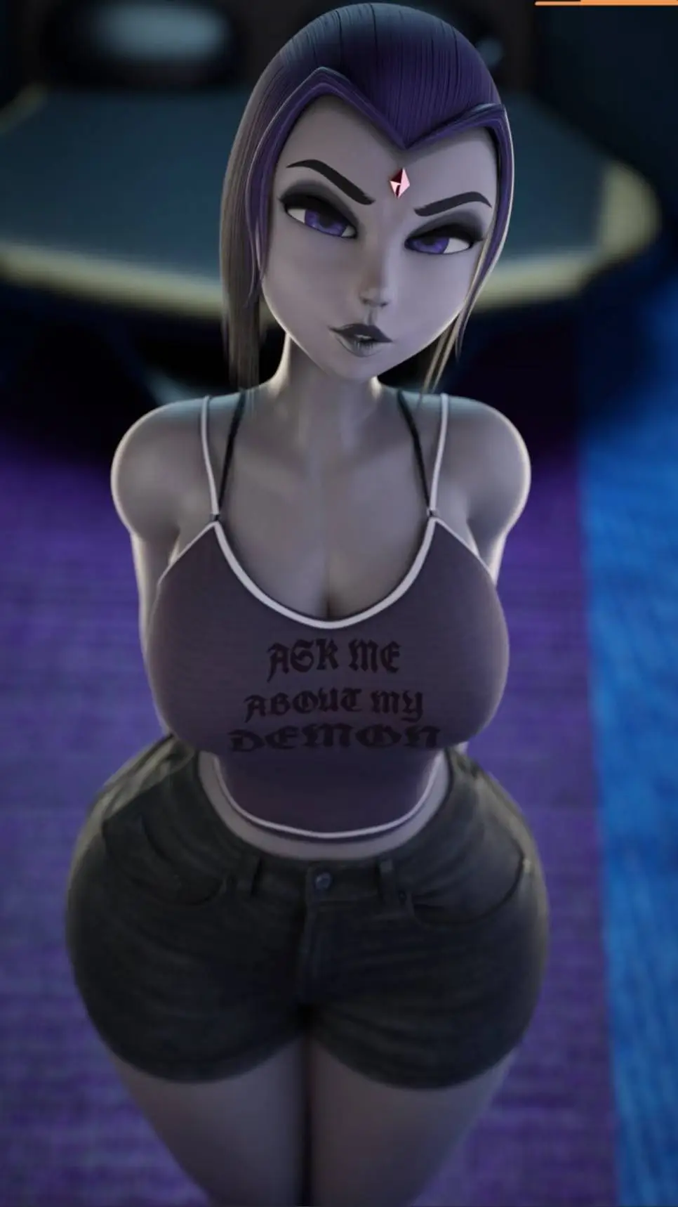 ai character: Raven  background