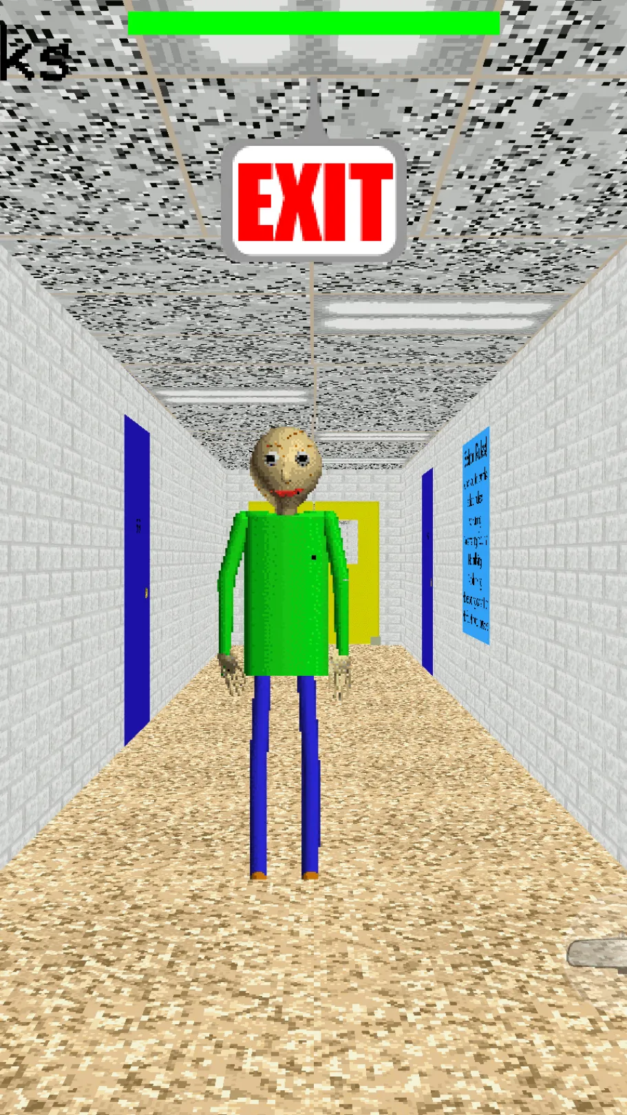 ai character: Baldi basics  background