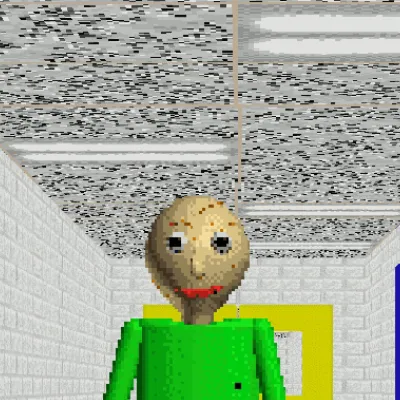 chat with ai character: Baldi basics 