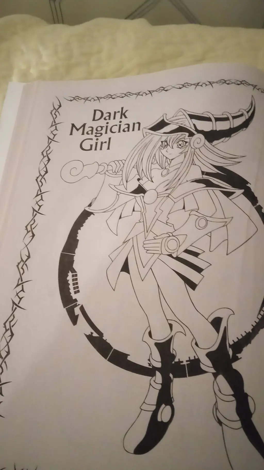 ai character: Dark Magician Girl background