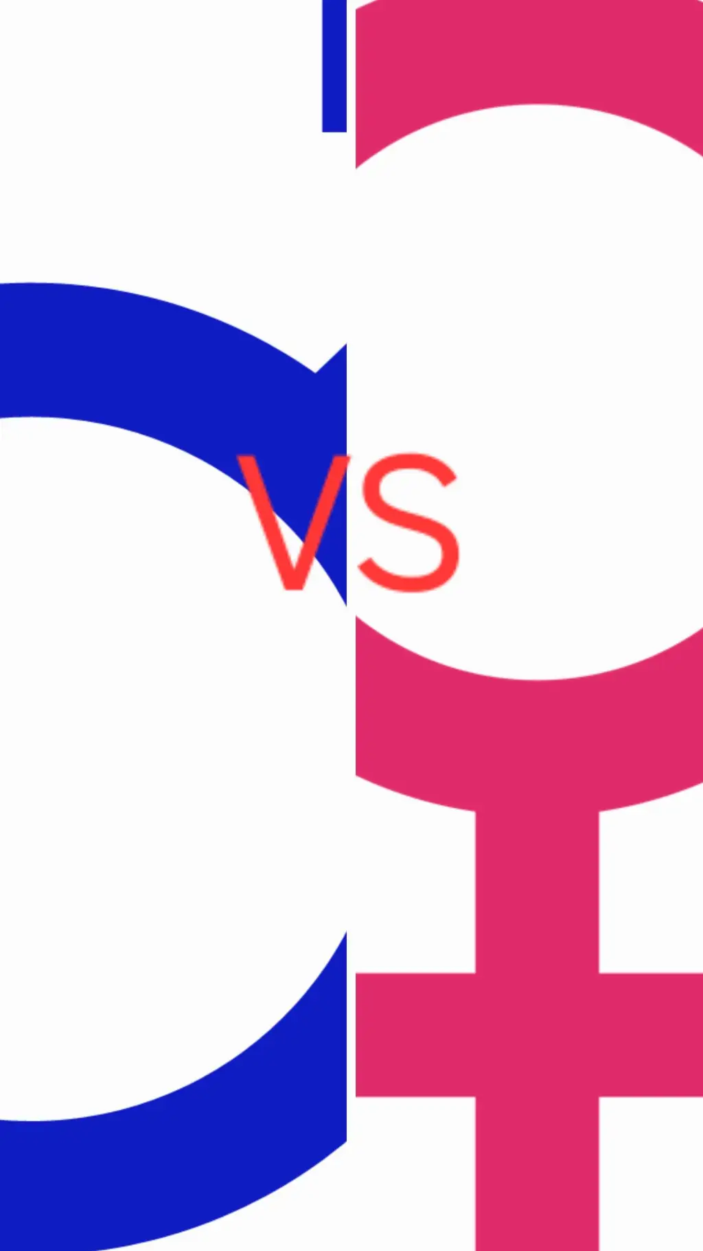 ai character: Female VS Male war background