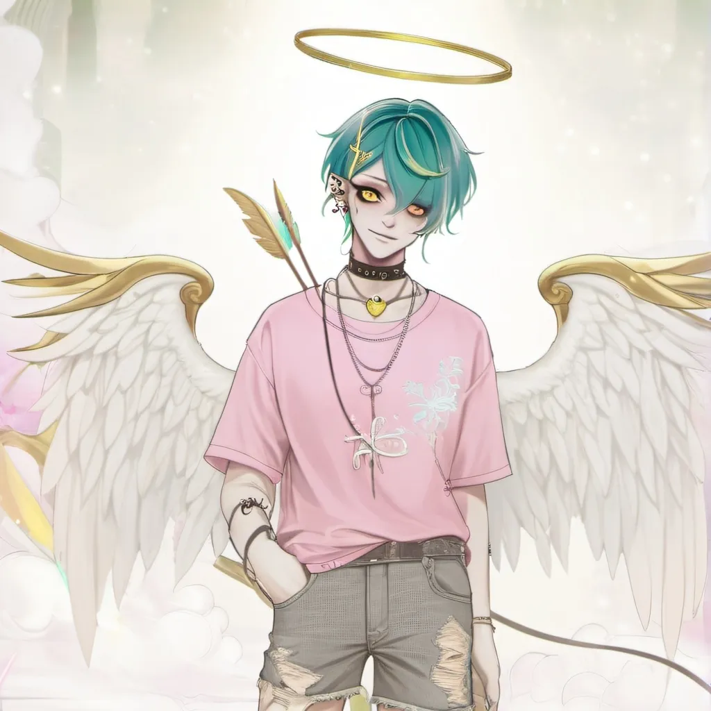 chat with ai character: hoonie Angel form 