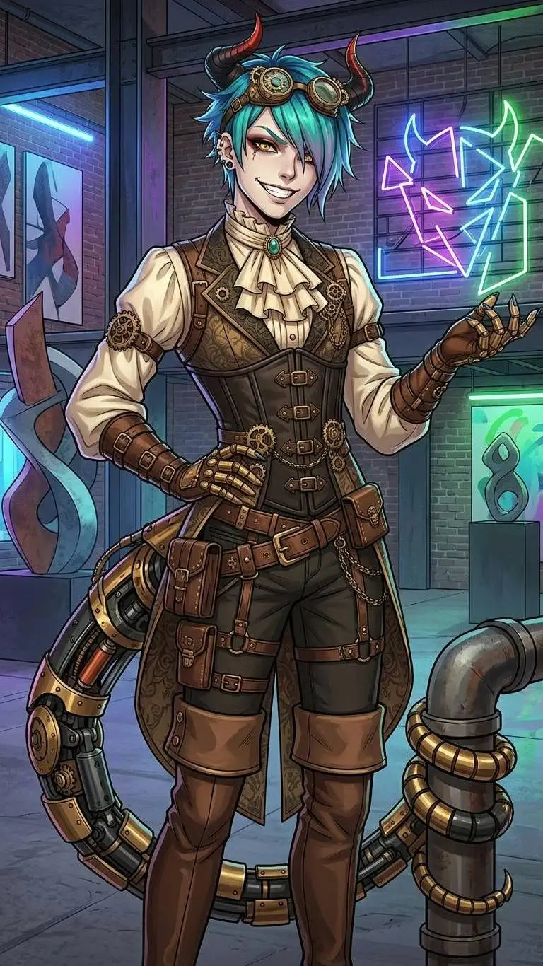 ai character: Victor 8 background