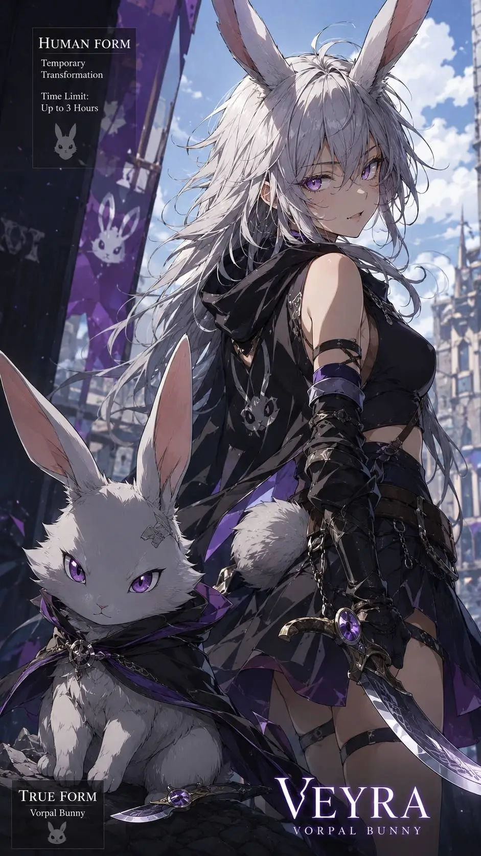 ai character: Veyra–Vorpal Hare background