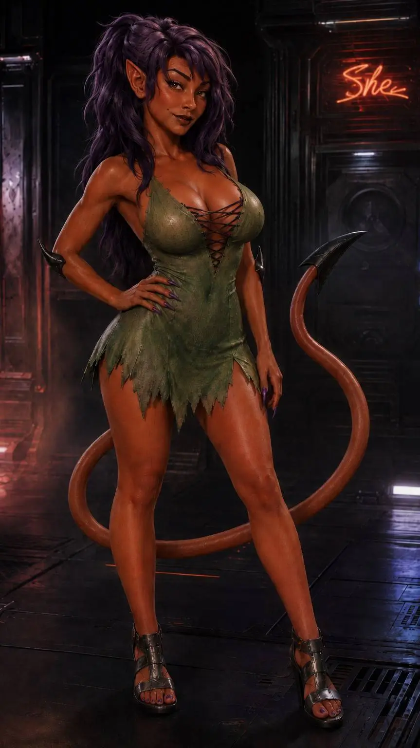 ai character: She - Succubus background