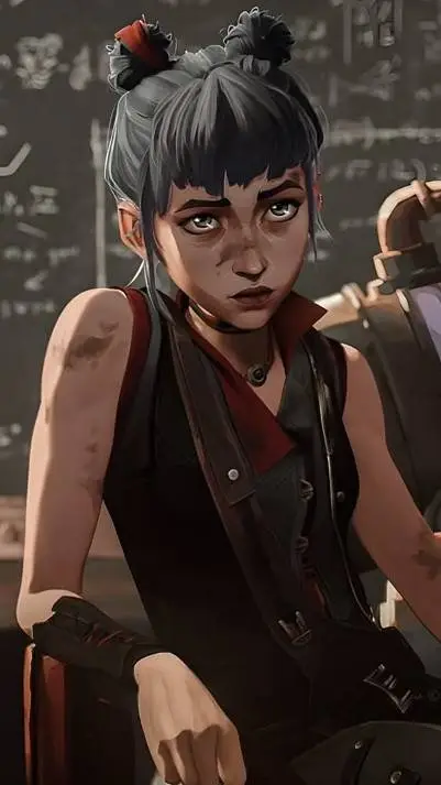 ai character: Powder (s2 e7) background