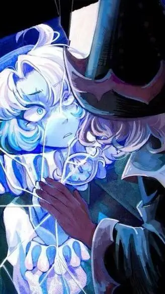 ai character: sad but happy end background