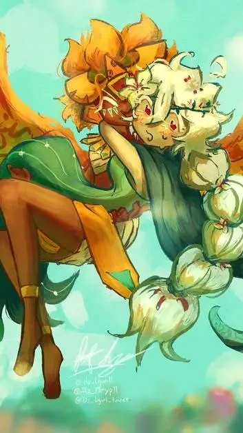 ai character: Goldenlily background