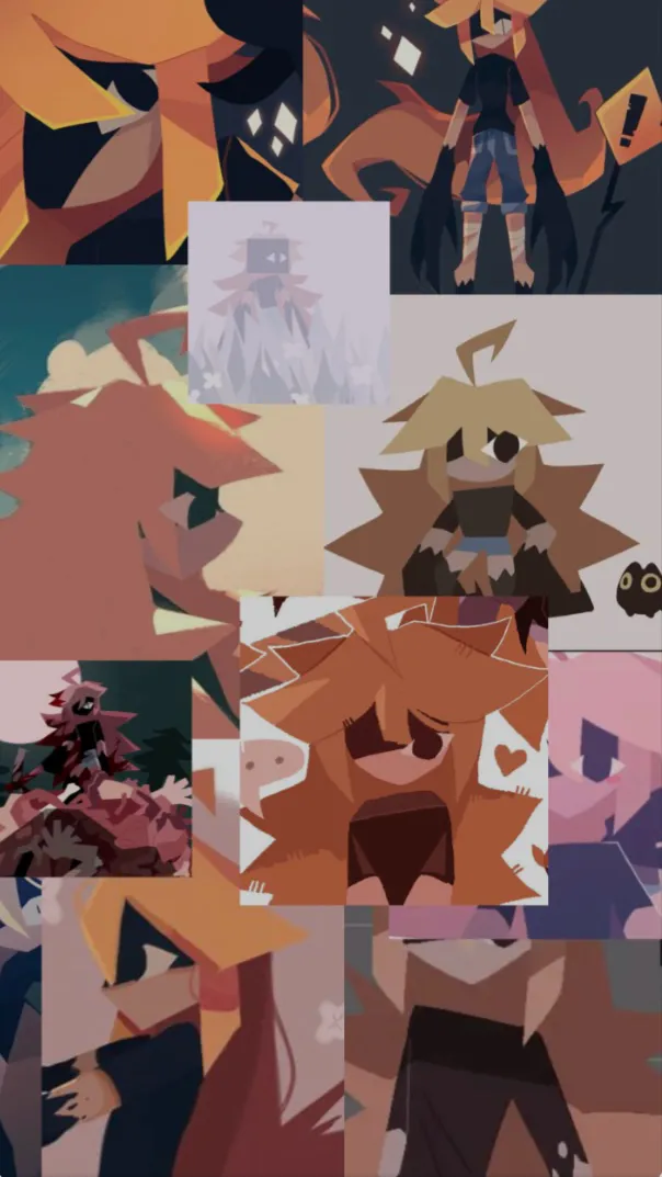 ai character: Drawings background