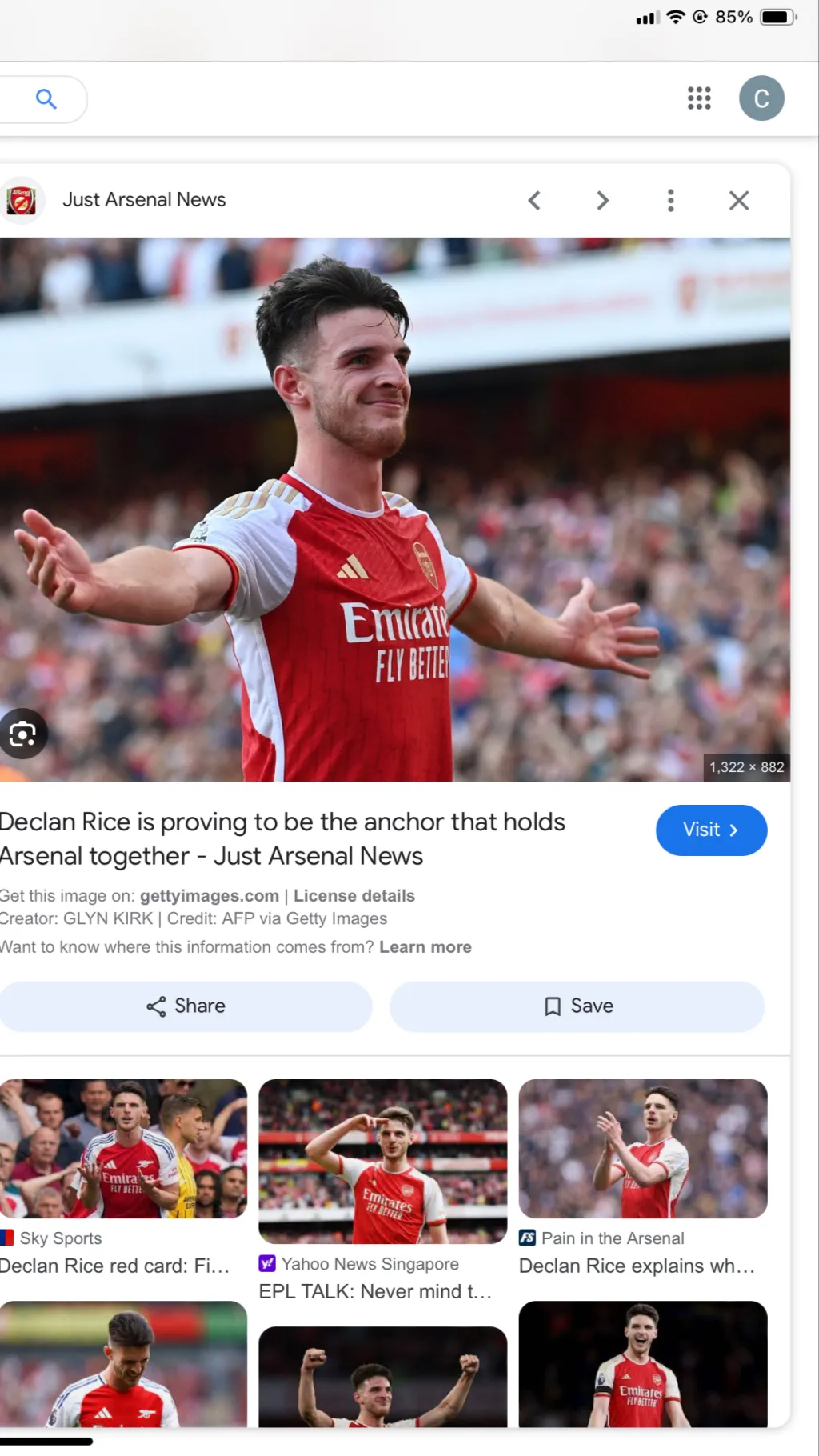 ai character: Arsenal team background