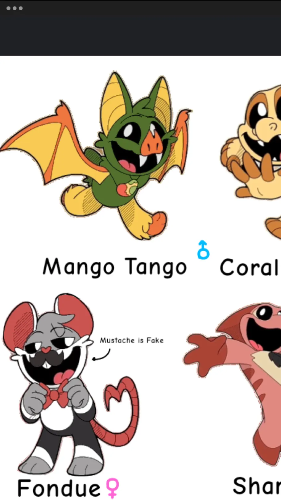 ai character: Daydream critters. background