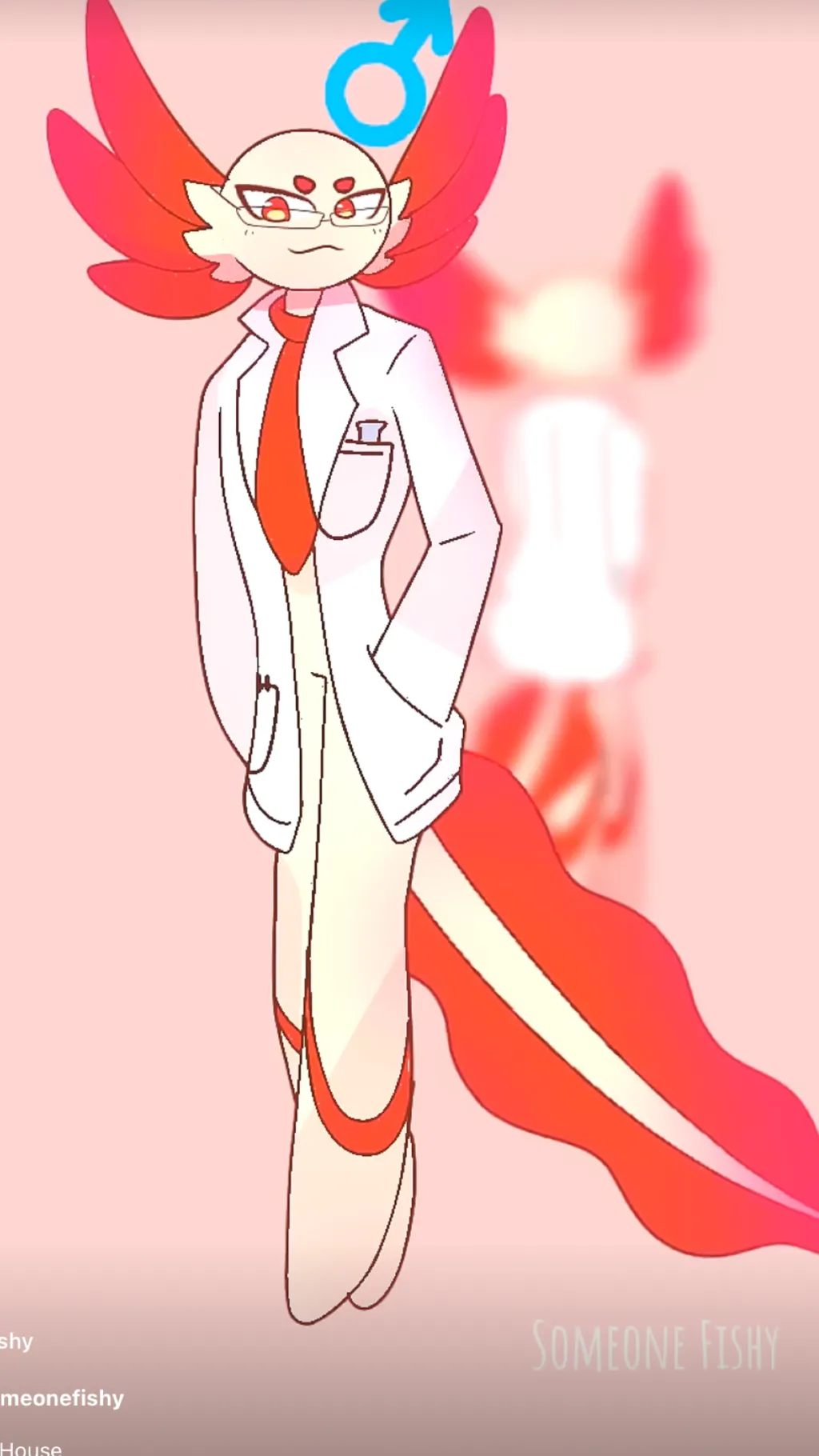 ai character: Someone fishy cast background