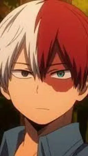 ai character: shoto todoroki  background