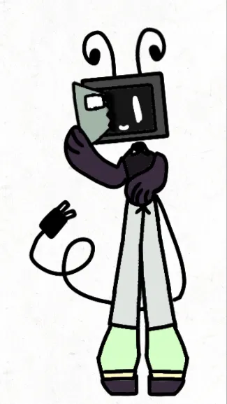 ai character: Loading  background