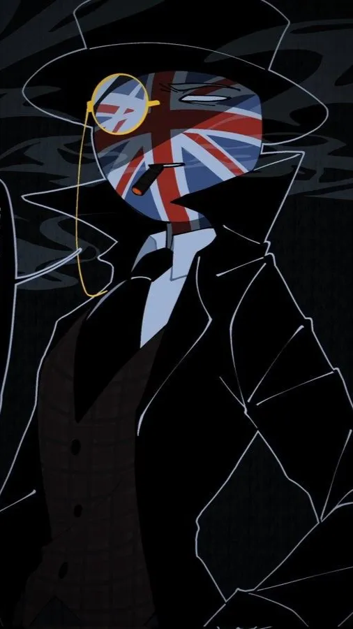 ai character: UK(countryhumans) background