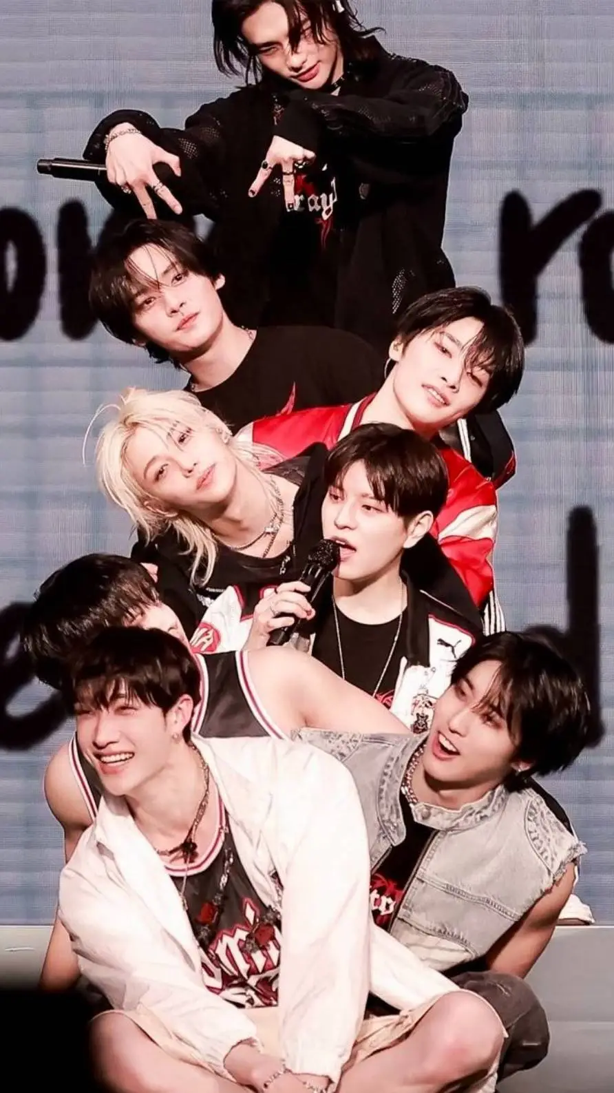 ai character: straykids roadtrip background