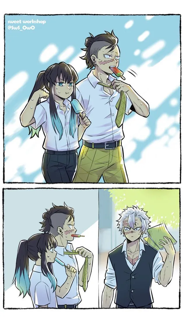 ai character: Genmui school AU background
