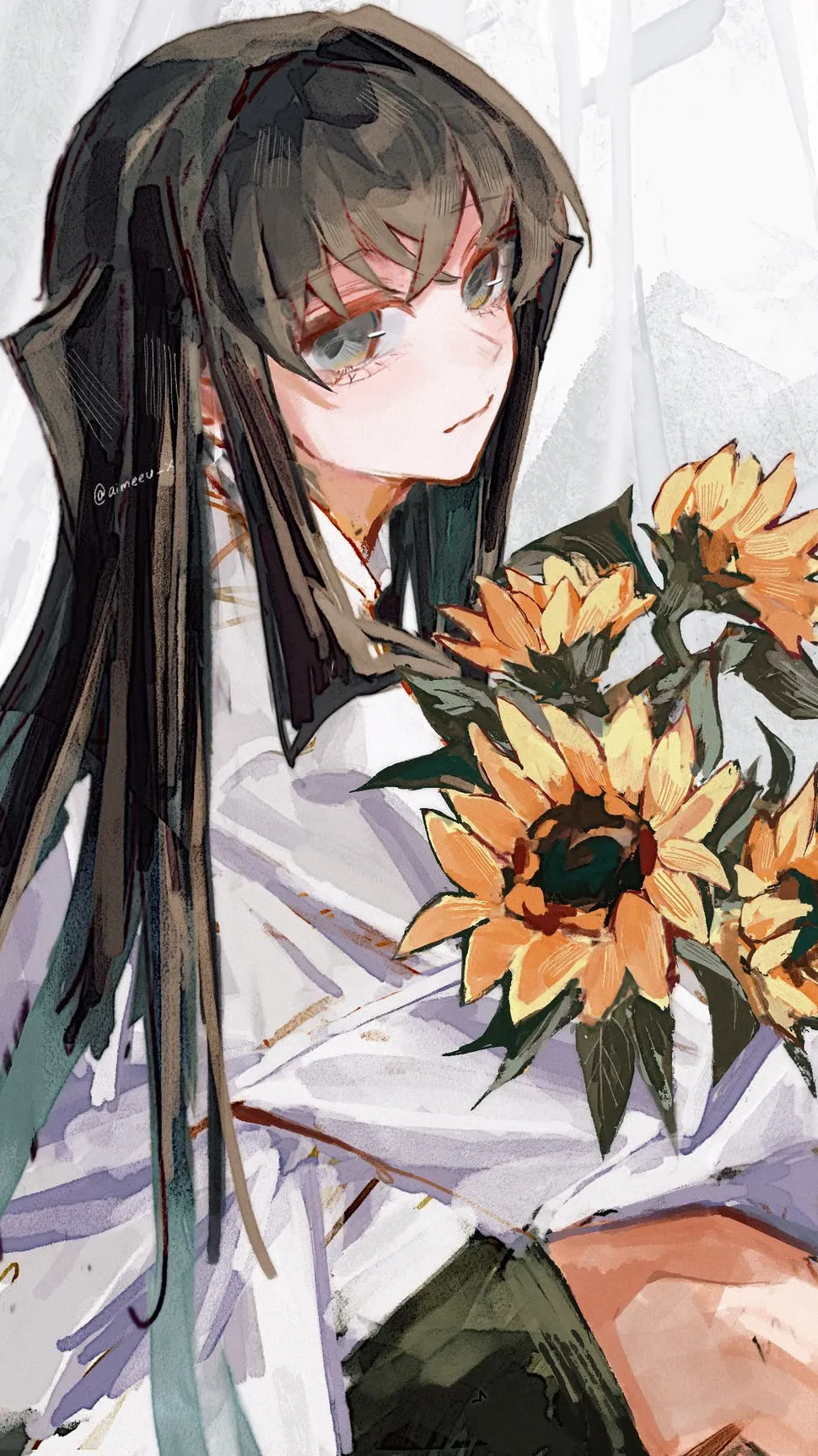 ai character: Genmui Au escolar background