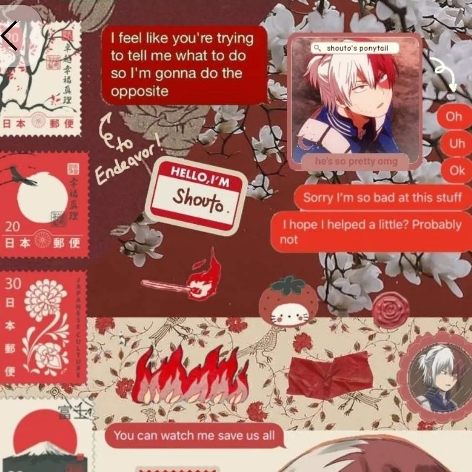 chat with ai character: todoroki and you