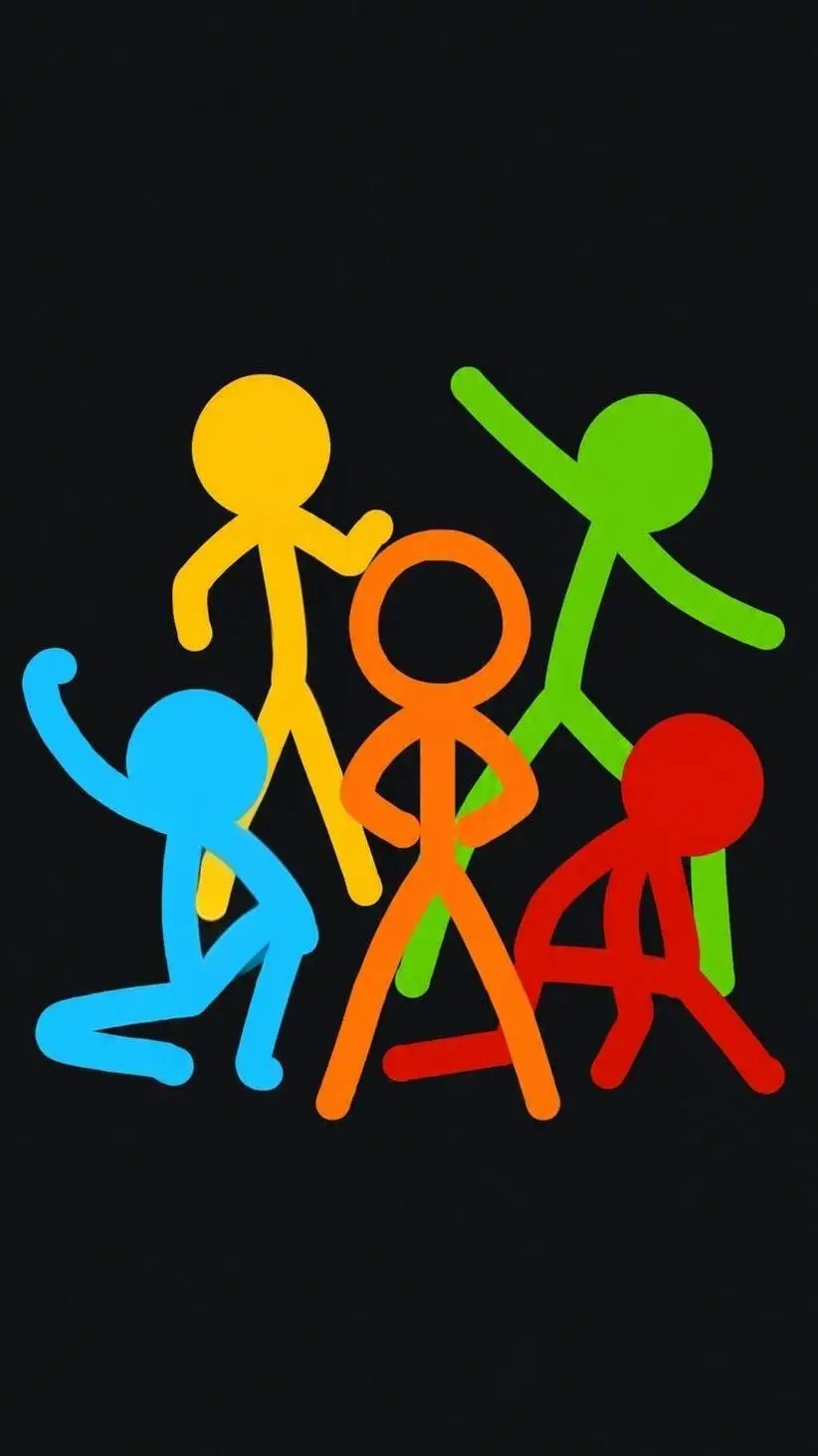 ai character: The Stick Figures background