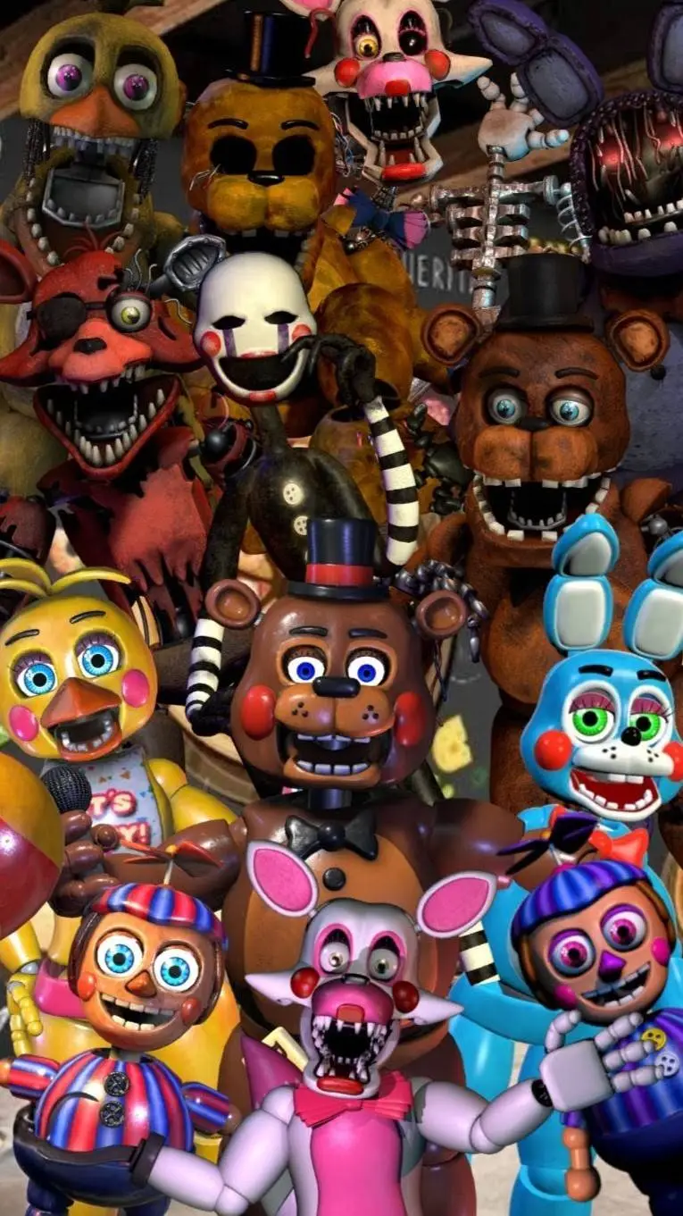ai character: Fnaf 2 background