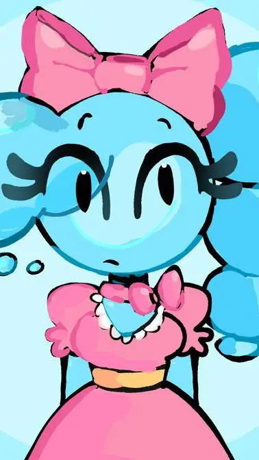 ai character: Dandys world Karen background