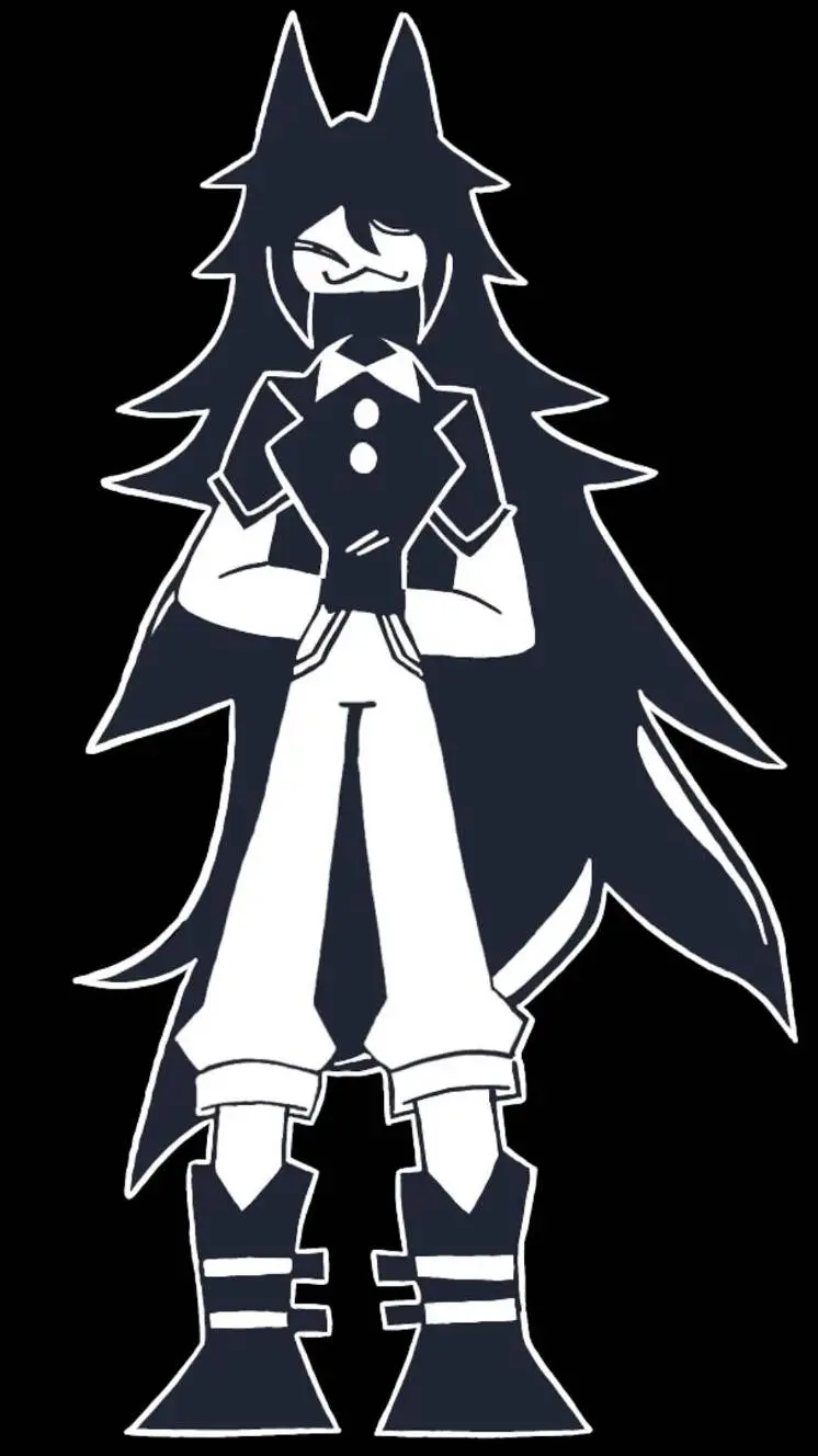 ai character: miss circle background
