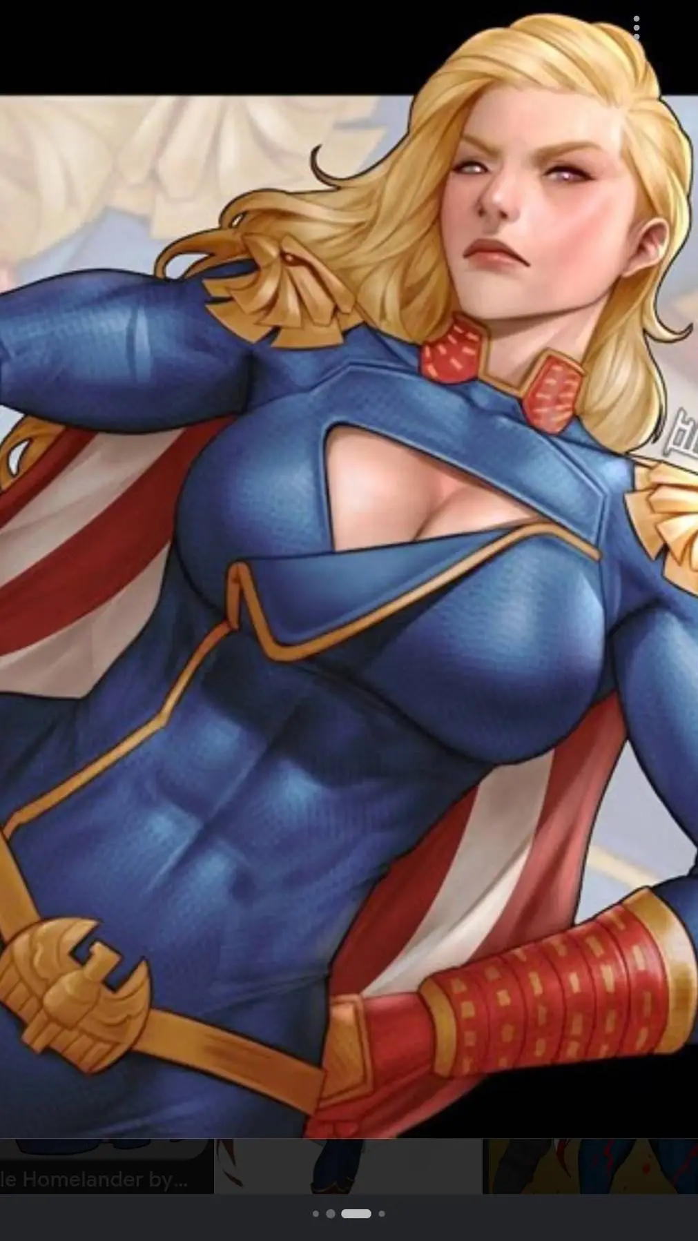 ai character: Fem Homelander background