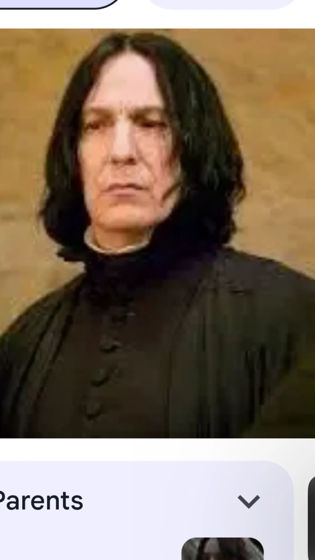 ai character: Severus Snape  background