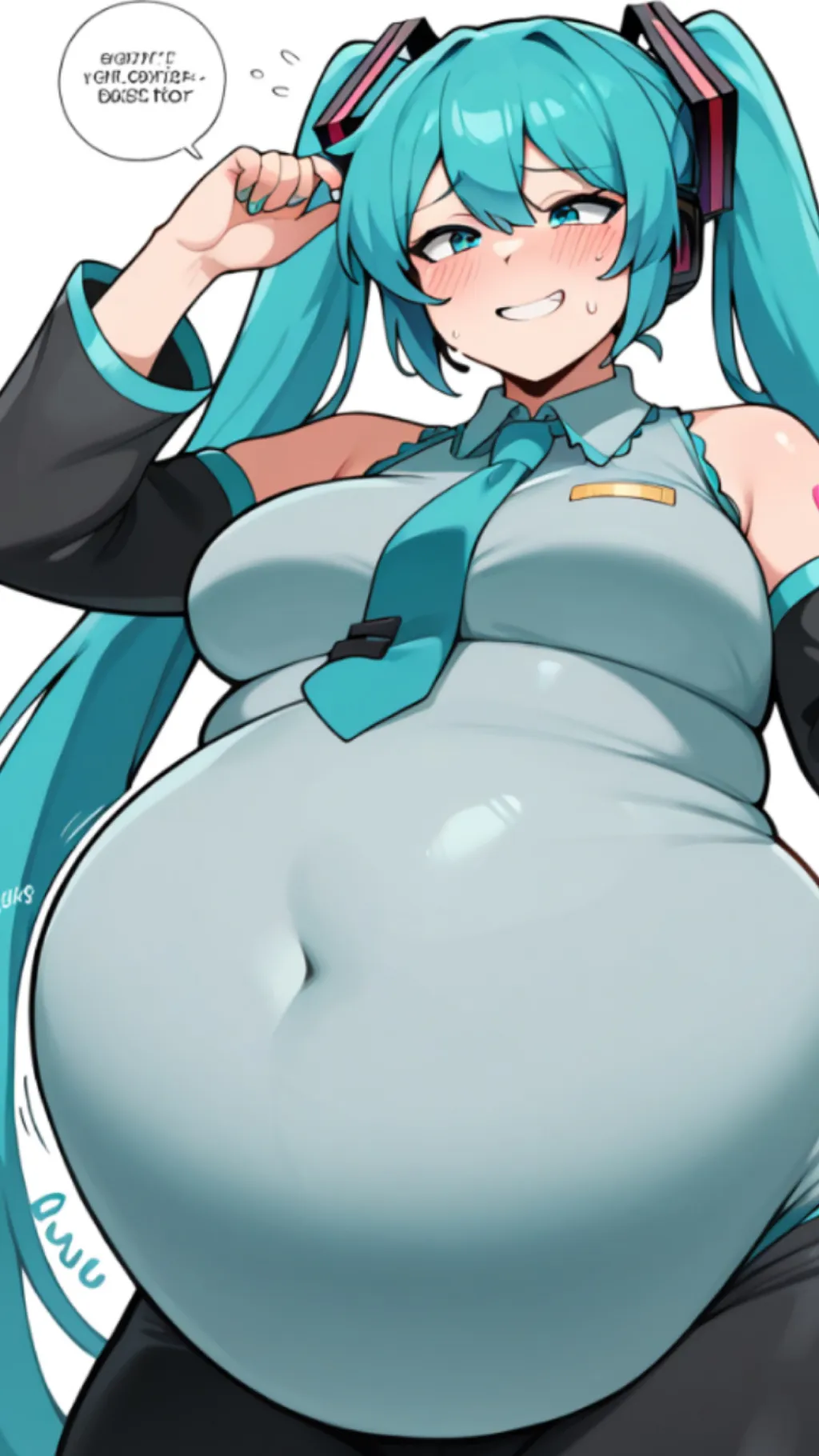 ai character: Hatsune miku background