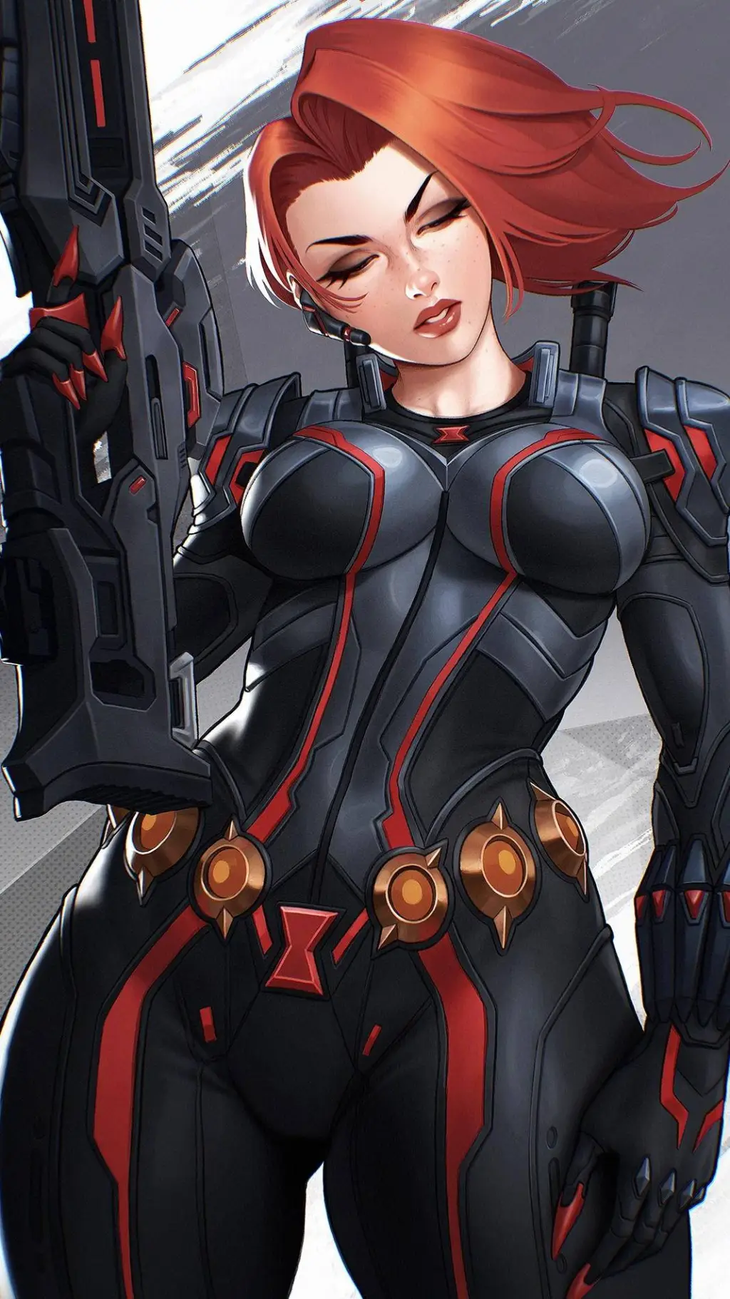 ai character: Natasha Romanoff  background